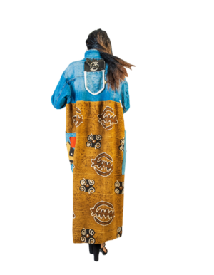 A person wearing a long dress