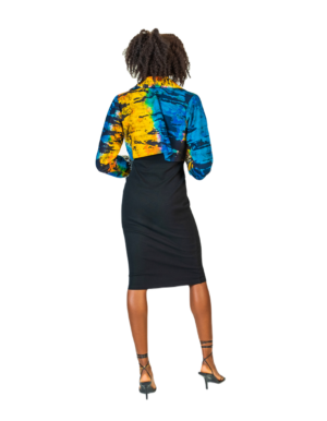 Njala mesh sleeves jacket by ro2k collection