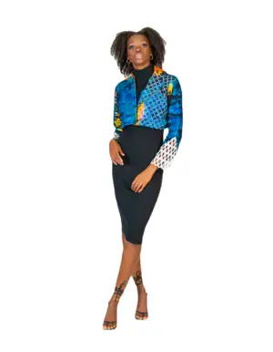 Njala mesh sleeves jacket by ro2k collection